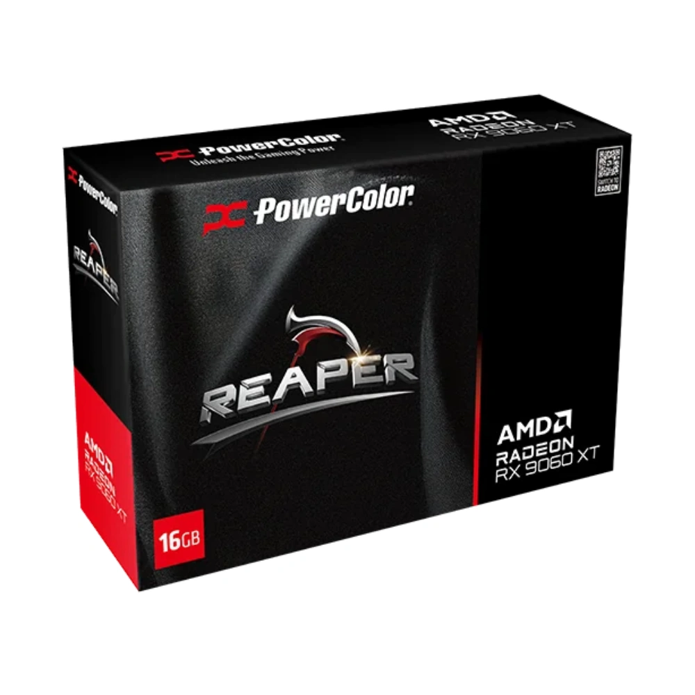 PowerColor Graphic Card AMD Radeon RX 9060 XT Reaper 8GB DDR6 Dual Fan